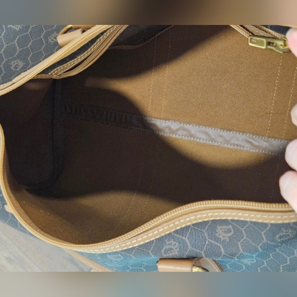 Vintage DIOR Honeycomb Weekender/Duffle/ Travel Bag W/ COA - Picture 11 of 16